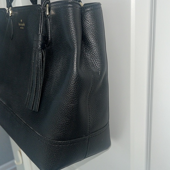 Kate Spade Jenner McCall Street Black Pebbled Leather Satchel - Picture 9 of 14